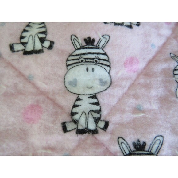 Flannel Rag Quilt With Batting 43 x 43, Jungle Animals Baby Shower Gift - Picture 7 of 12